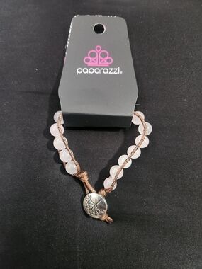 Paparazzi Rose Quartz Beaded Wrap Bracelet - Pink